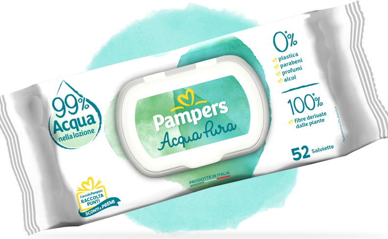 Pampers Salviettine Acqua Pura Pacco Singolo