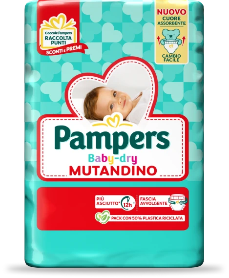 pampers baby-dry mutandino