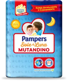 pampers sole-luna mutandino