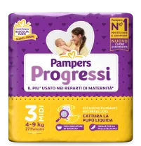 Pampers Progressi Primi Giorni, 56 Pannolini Taglia 1 (2-5 kg) e 120  Pannolini Taglia 2 (3-6 kg) : : Prima infanzia